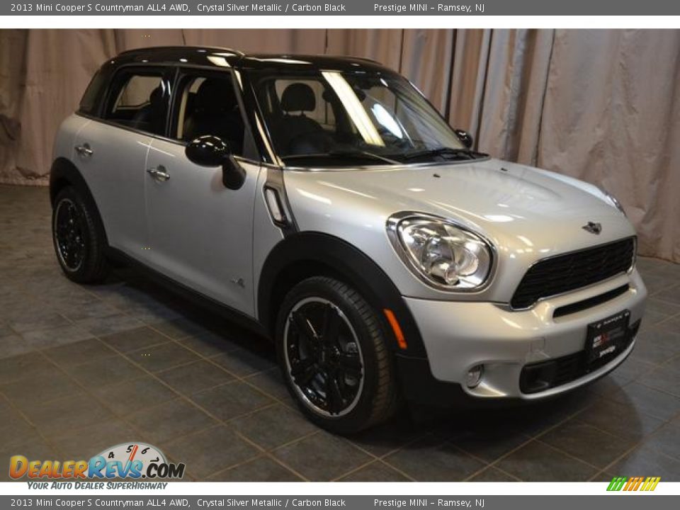 2013 Mini Cooper S Countryman ALL4 AWD Crystal Silver Metallic / Carbon Black Photo #4