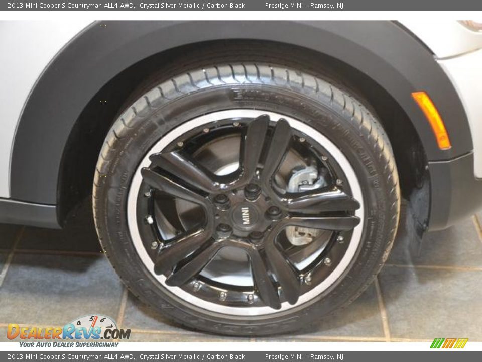 2013 Mini Cooper S Countryman ALL4 AWD Crystal Silver Metallic / Carbon Black Photo #5