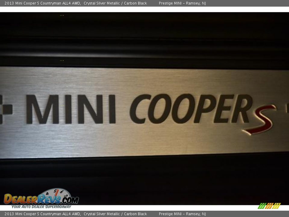 2013 Mini Cooper S Countryman ALL4 AWD Crystal Silver Metallic / Carbon Black Photo #8