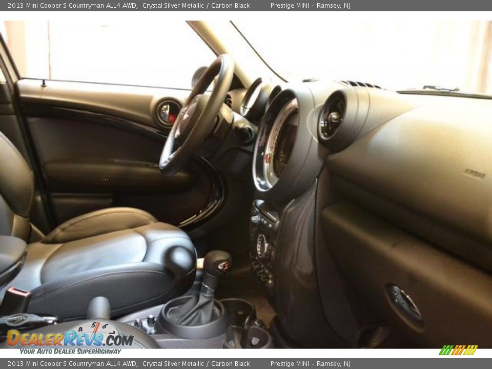 2013 Mini Cooper S Countryman ALL4 AWD Crystal Silver Metallic / Carbon Black Photo #13