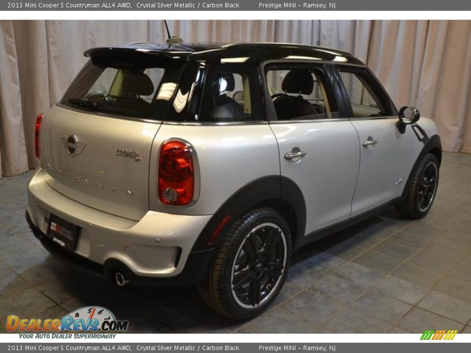 2013 Mini Cooper S Countryman ALL4 AWD Crystal Silver Metallic / Carbon Black Photo #17