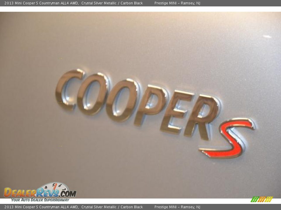 2013 Mini Cooper S Countryman ALL4 AWD Crystal Silver Metallic / Carbon Black Photo #19