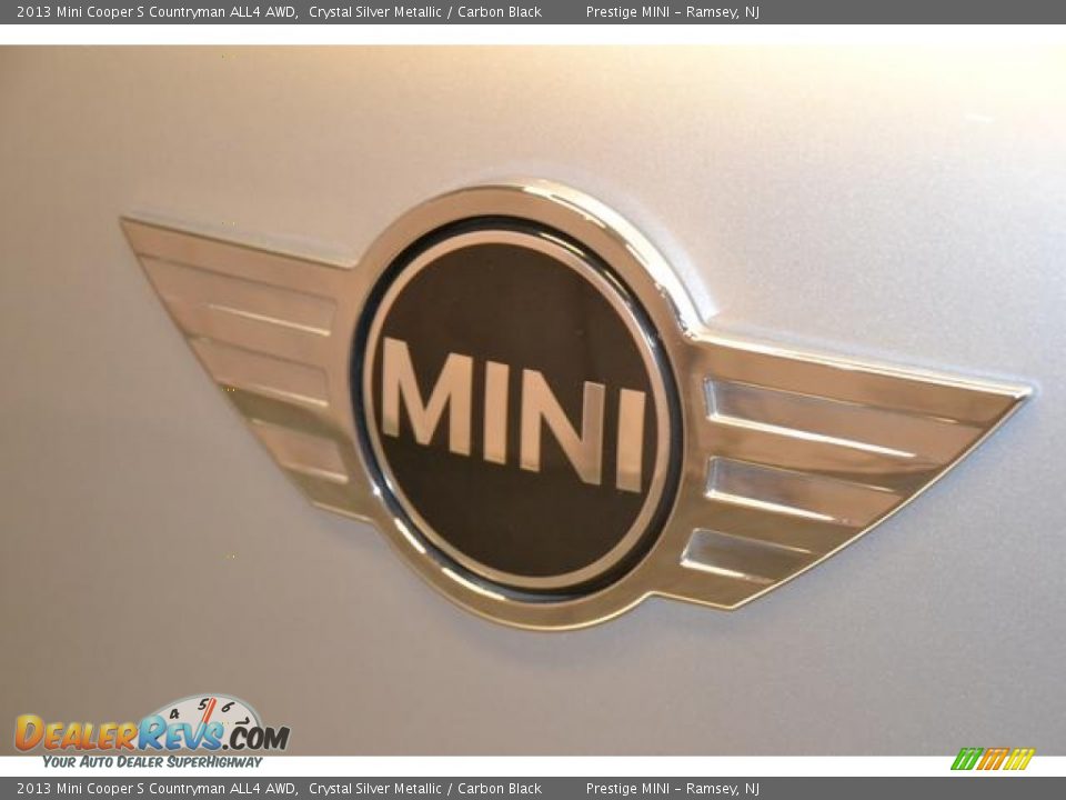 2013 Mini Cooper S Countryman ALL4 AWD Crystal Silver Metallic / Carbon Black Photo #20