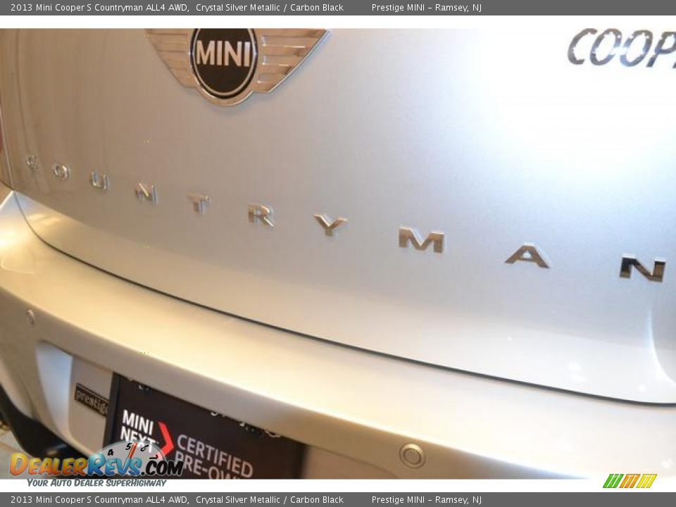 2013 Mini Cooper S Countryman ALL4 AWD Crystal Silver Metallic / Carbon Black Photo #21