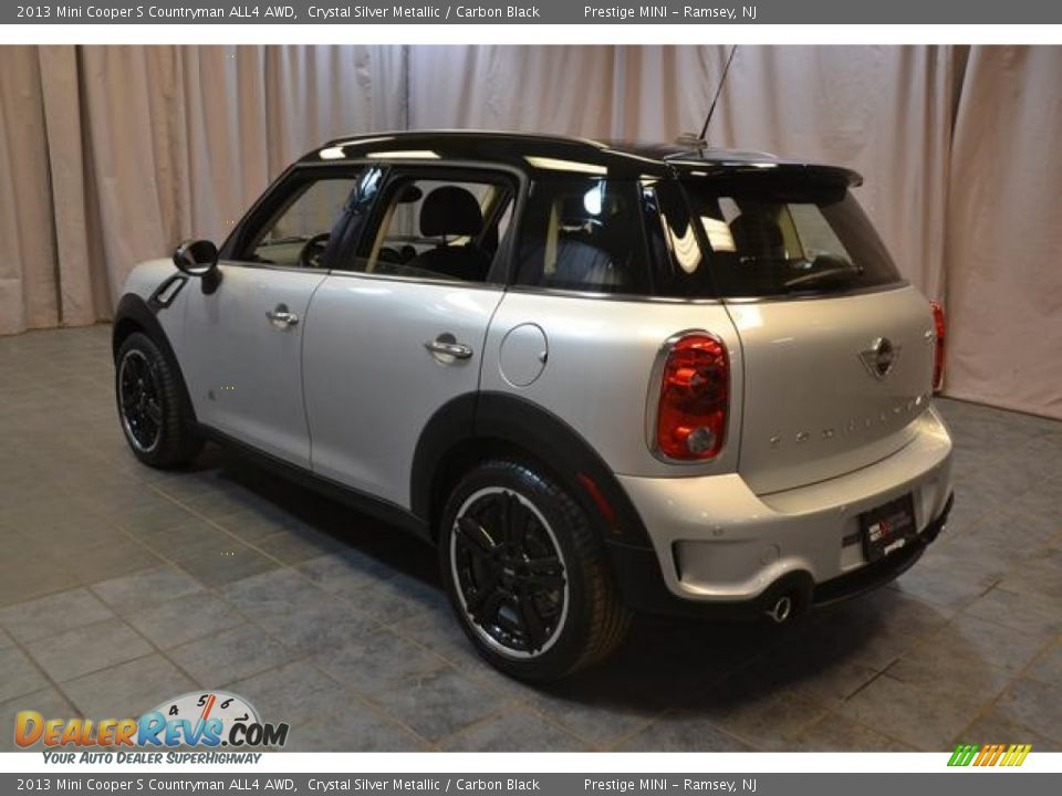 2013 Mini Cooper S Countryman ALL4 AWD Crystal Silver Metallic / Carbon Black Photo #24