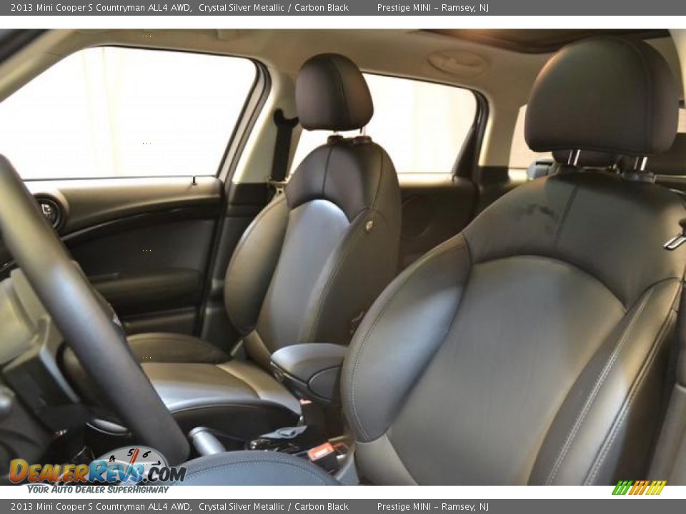 2013 Mini Cooper S Countryman ALL4 AWD Crystal Silver Metallic / Carbon Black Photo #26