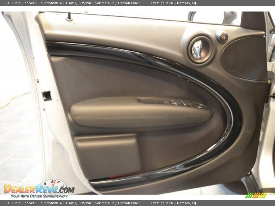 2013 Mini Cooper S Countryman ALL4 AWD Crystal Silver Metallic / Carbon Black Photo #27