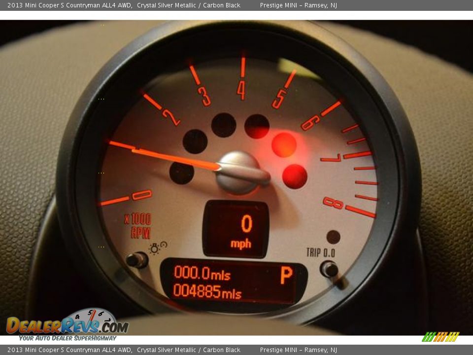 2013 Mini Cooper S Countryman ALL4 AWD Crystal Silver Metallic / Carbon Black Photo #31