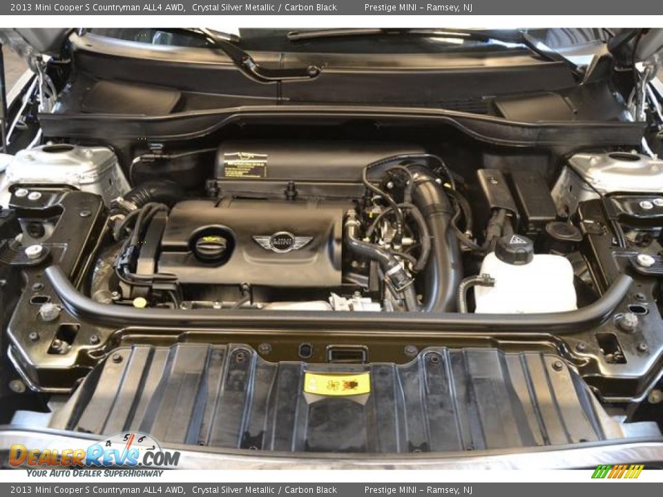 2013 Mini Cooper S Countryman ALL4 AWD Crystal Silver Metallic / Carbon Black Photo #36