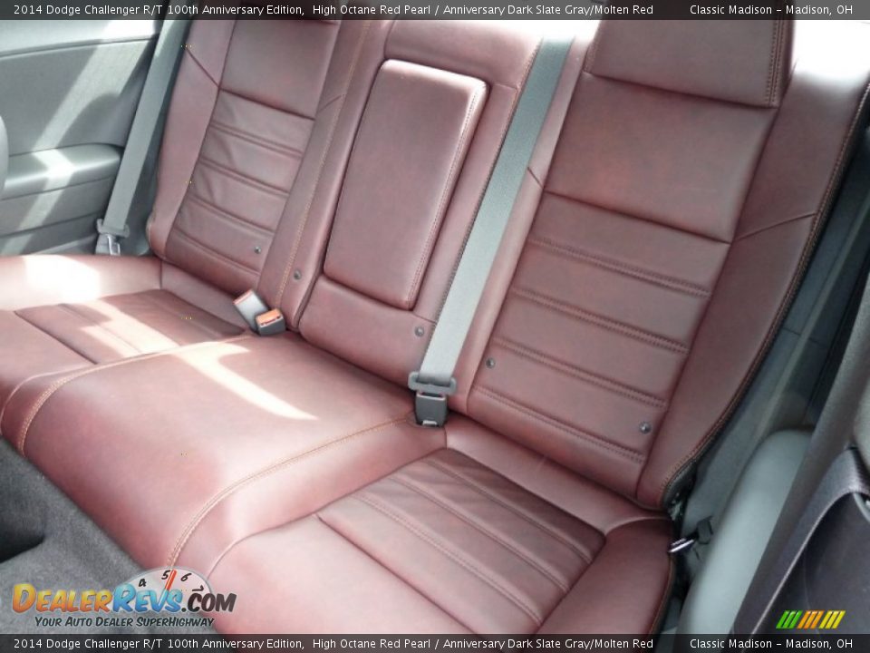 Rear Seat of 2014 Dodge Challenger R/T 100th Anniversary Edition Photo #17