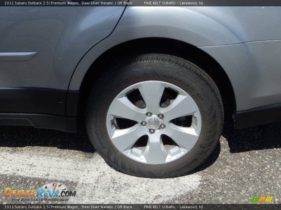 2011 Subaru Outback 2.5i Premium Wagon Steel Silver Metallic / Off Black Photo #5