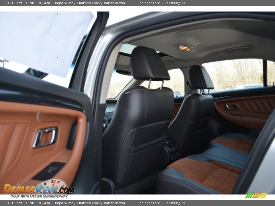 2011 Ford Taurus SHO AWD Ingot Silver / Charcoal Black/Umber Brown Photo #11