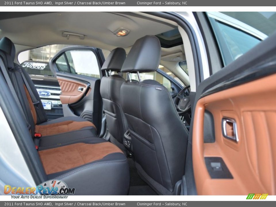 2011 Ford Taurus SHO AWD Ingot Silver / Charcoal Black/Umber Brown Photo #12
