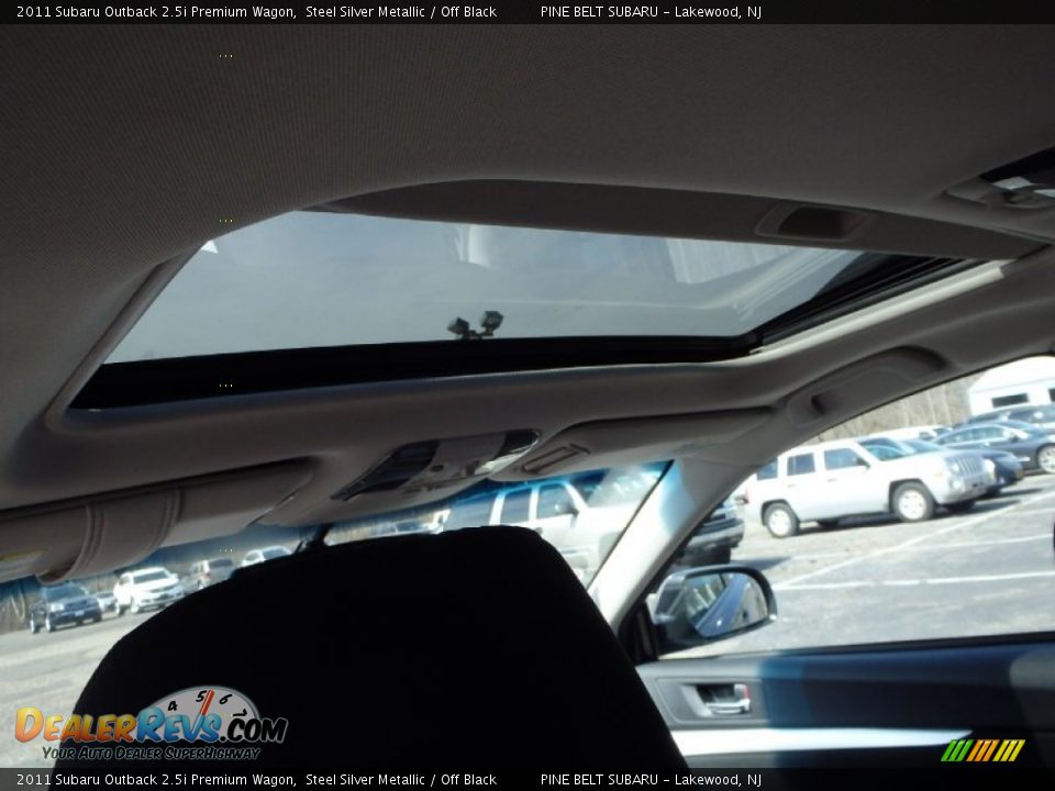 2011 Subaru Outback 2.5i Premium Wagon Steel Silver Metallic / Off Black Photo #14