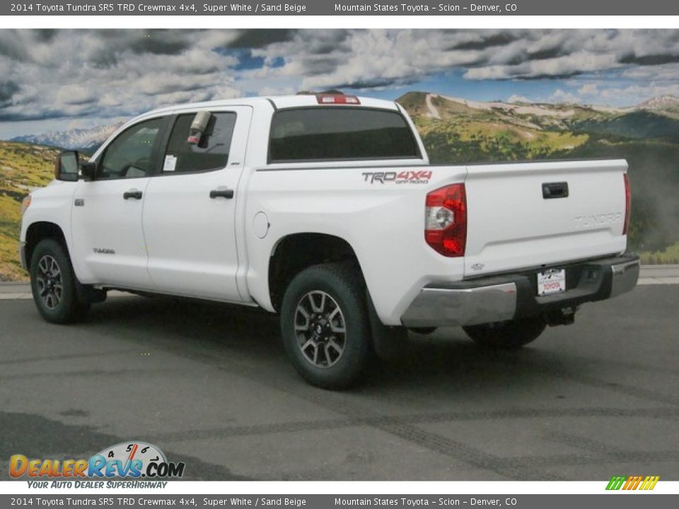 2014 Toyota Tundra SR5 TRD Crewmax 4x4 Super White / Sand Beige Photo #3