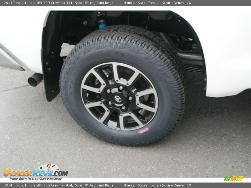 2014 Toyota Tundra SR5 TRD Crewmax 4x4 Super White / Sand Beige Photo #9