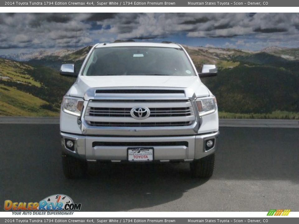 2014 Toyota Tundra 1794 Edition Crewmax 4x4 Super White / 1794 Edition Premium Brown Photo #2