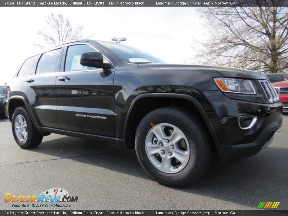 2014 Jeep Grand Cherokee Laredo Brilliant Black Crystal Pearl / Morocco Black Photo #4
