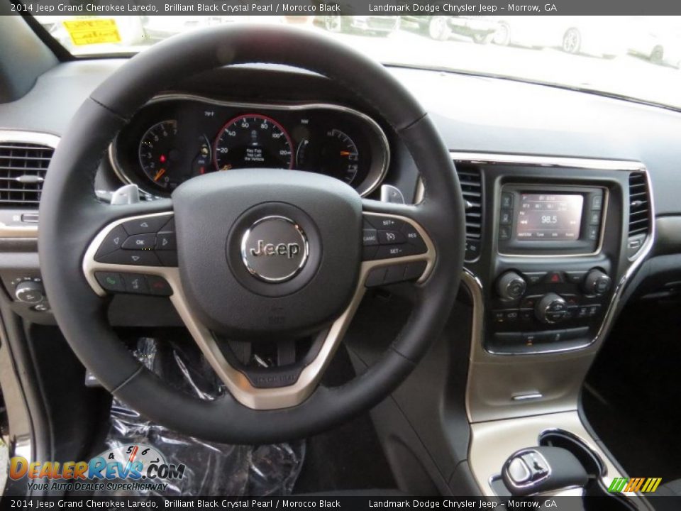 2014 Jeep Grand Cherokee Laredo Brilliant Black Crystal Pearl / Morocco Black Photo #7