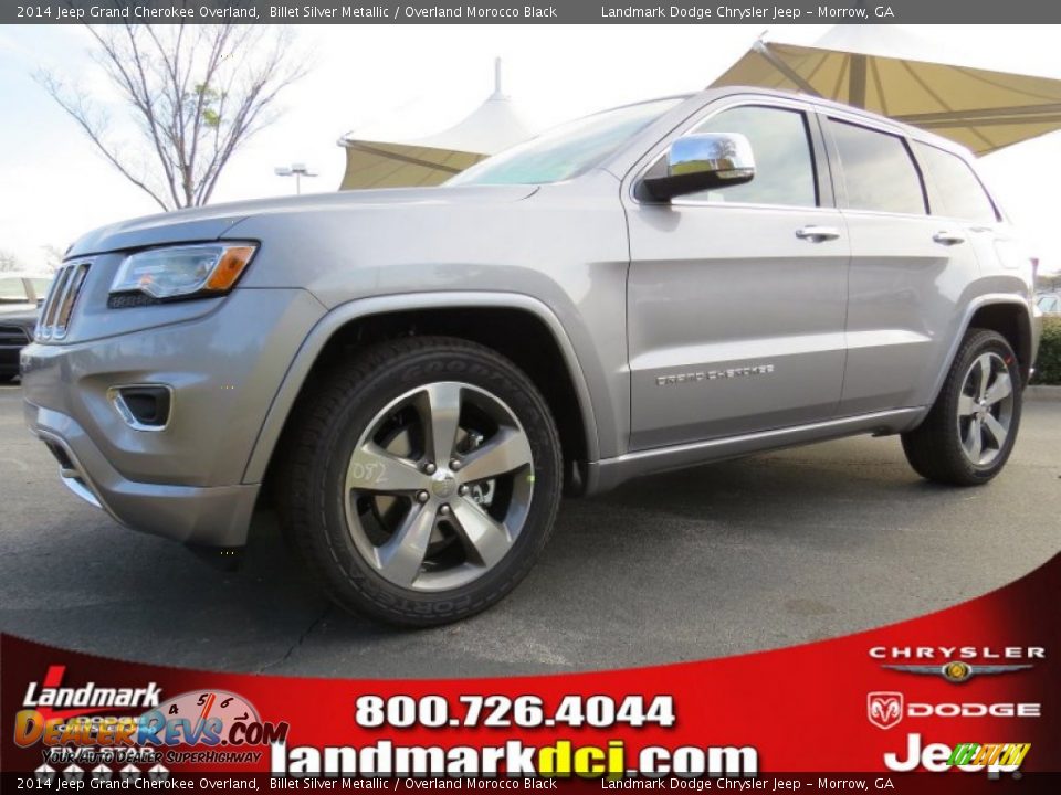 2014 Jeep Grand Cherokee Overland Billet Silver Metallic / Overland Morocco Black Photo #12