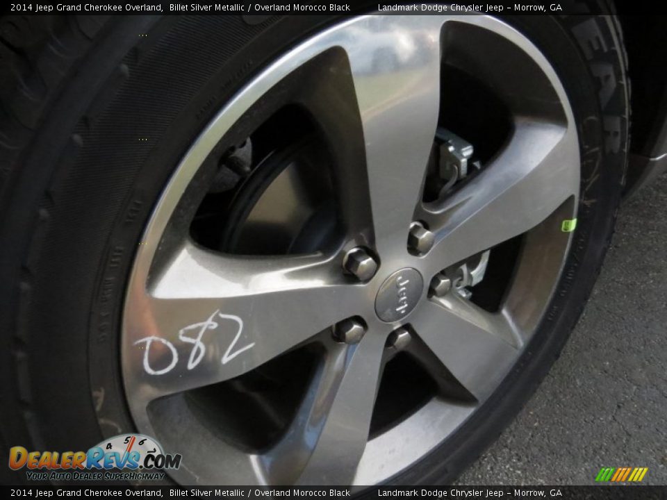 2014 Jeep Grand Cherokee Overland Billet Silver Metallic / Overland Morocco Black Photo #16