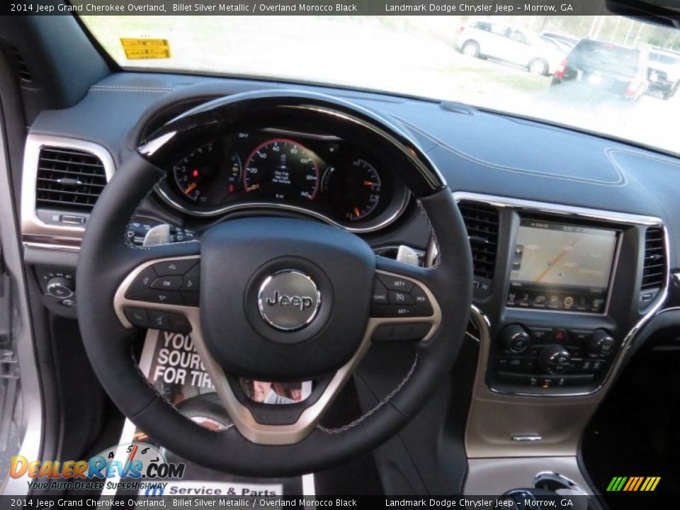 2014 Jeep Grand Cherokee Overland Billet Silver Metallic / Overland Morocco Black Photo #19