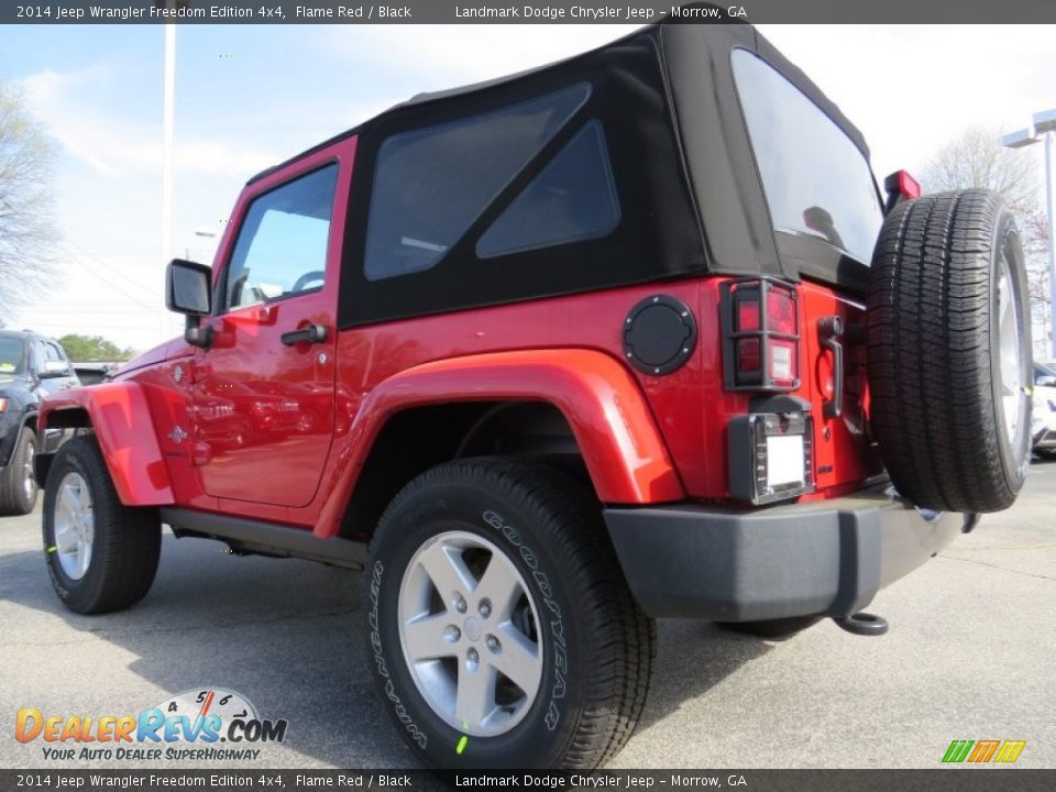 2014 Jeep Wrangler Freedom Edition 4x4 Flame Red / Black Photo #2