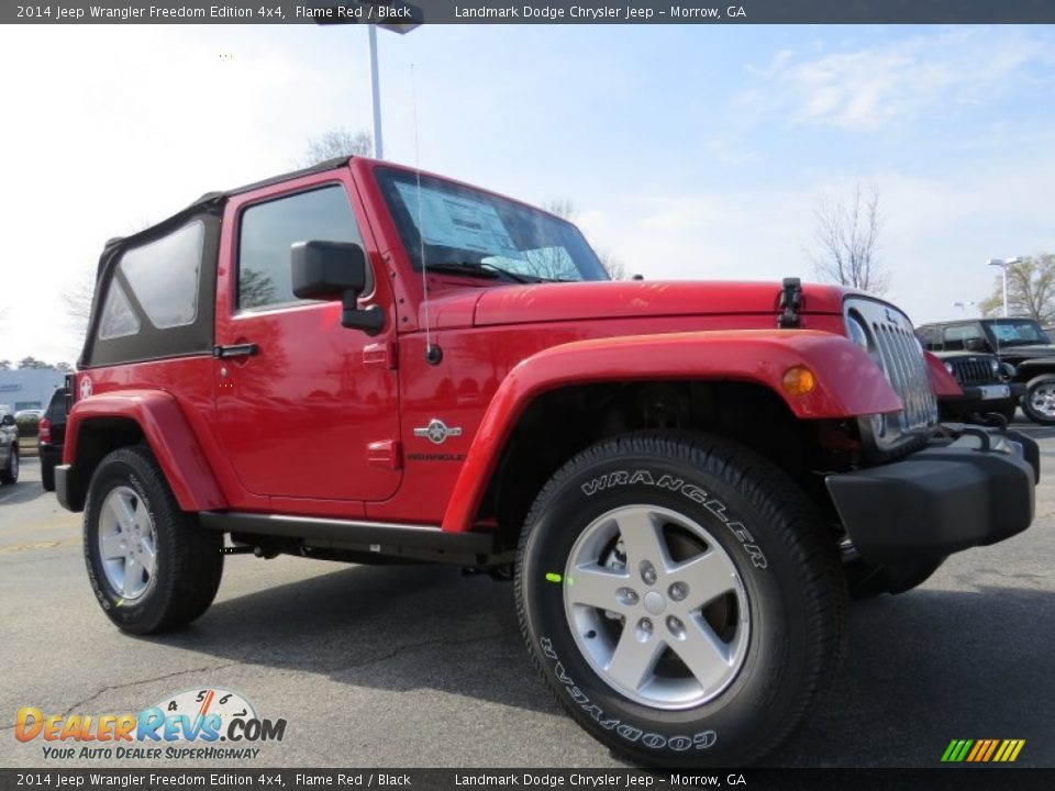 2014 Jeep Wrangler Freedom Edition 4x4 Flame Red / Black Photo #4