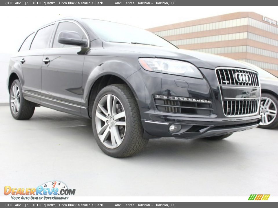 2010 Audi Q7 3.0 TDI quattro Orca Black Metallic / Black Photo #1