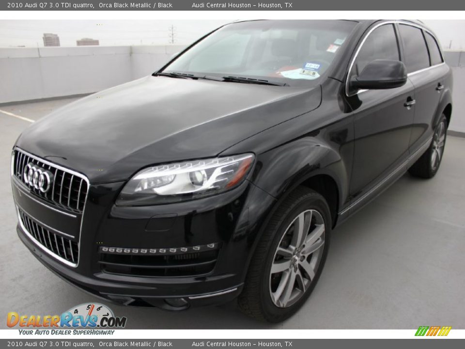 2010 Audi Q7 3.0 TDI quattro Orca Black Metallic / Black Photo #3
