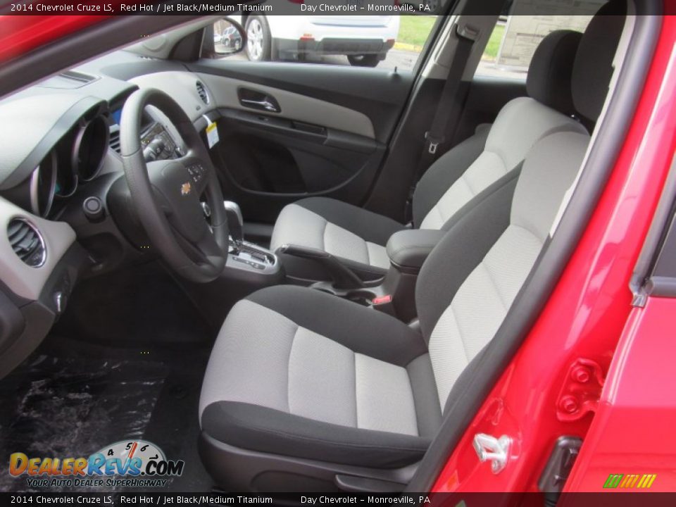 2014 Chevrolet Cruze LS Red Hot / Jet Black/Medium Titanium Photo #11