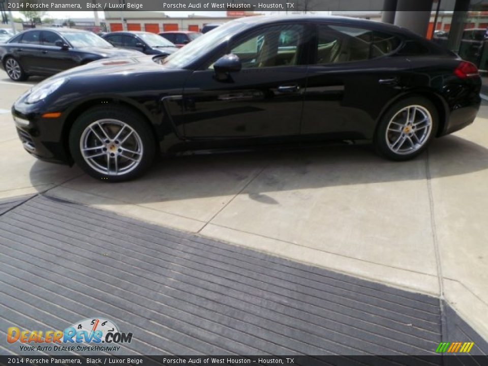 2014 Porsche Panamera Black / Luxor Beige Photo #4