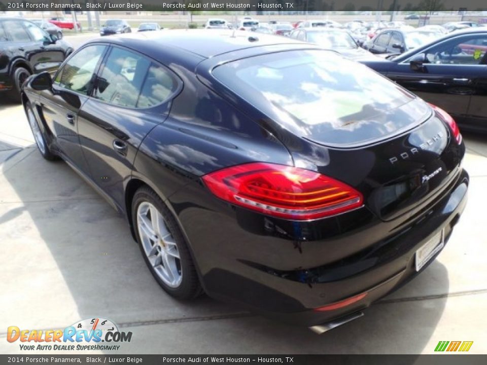 2014 Porsche Panamera Black / Luxor Beige Photo #5