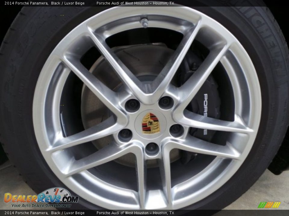 2014 Porsche Panamera Black / Luxor Beige Photo #9