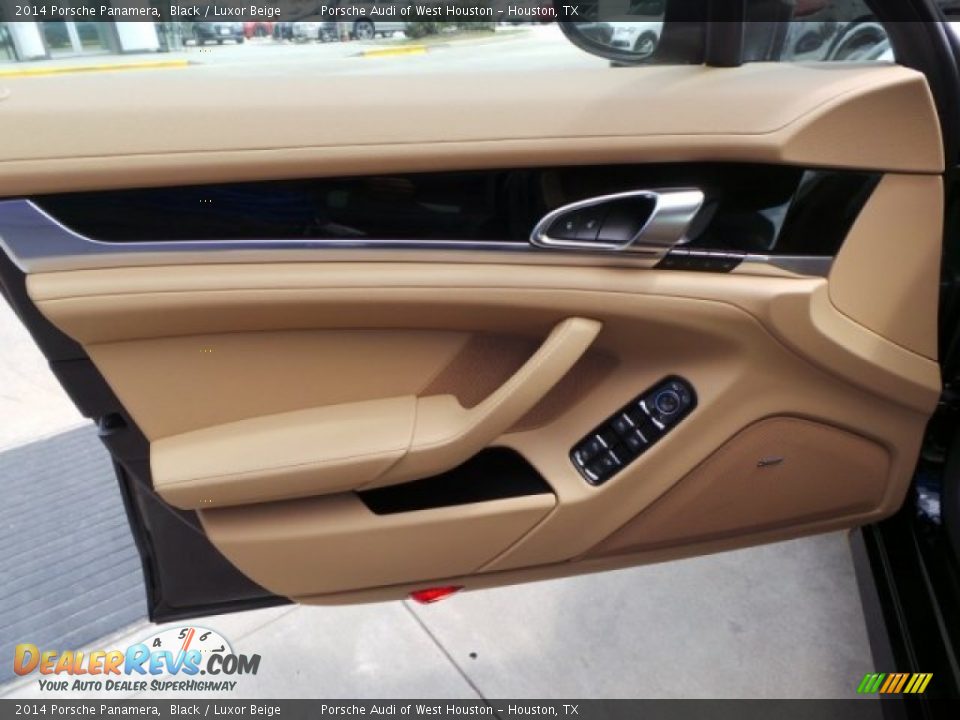 2014 Porsche Panamera Black / Luxor Beige Photo #10
