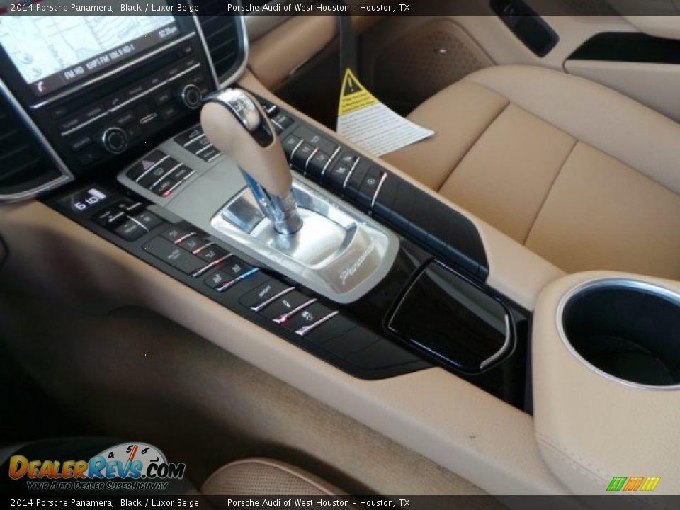 2014 Porsche Panamera Black / Luxor Beige Photo #15