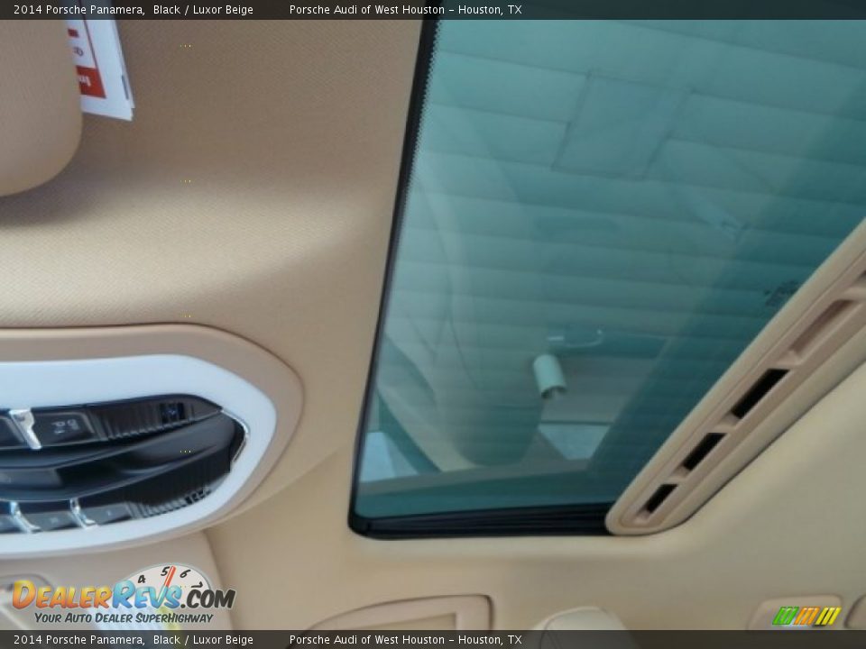 2014 Porsche Panamera Black / Luxor Beige Photo #16