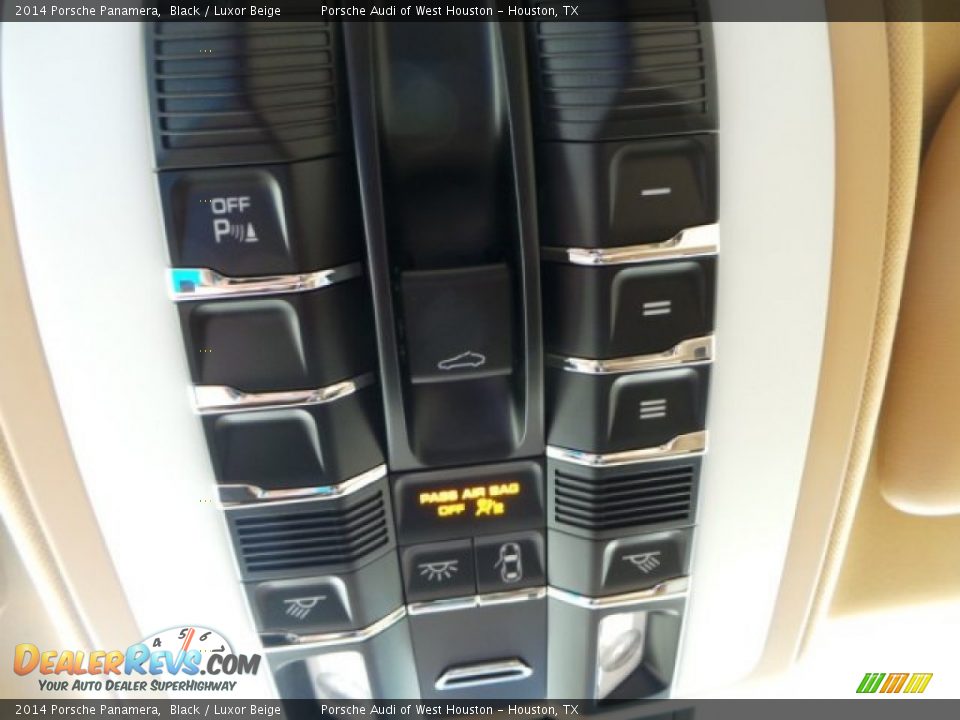 2014 Porsche Panamera Black / Luxor Beige Photo #17