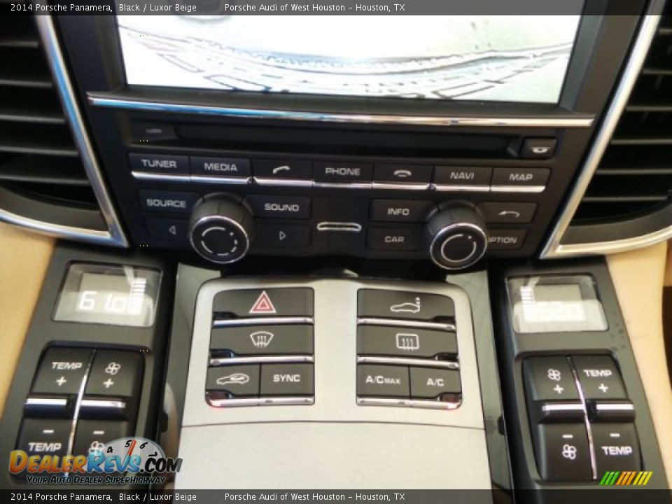 2014 Porsche Panamera Black / Luxor Beige Photo #20