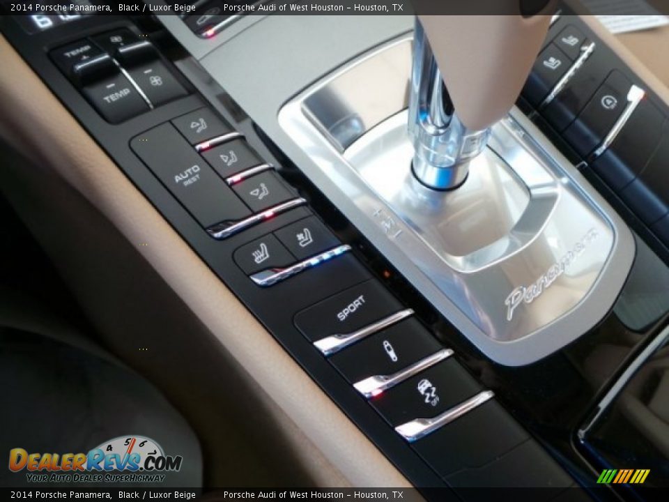 2014 Porsche Panamera Black / Luxor Beige Photo #21