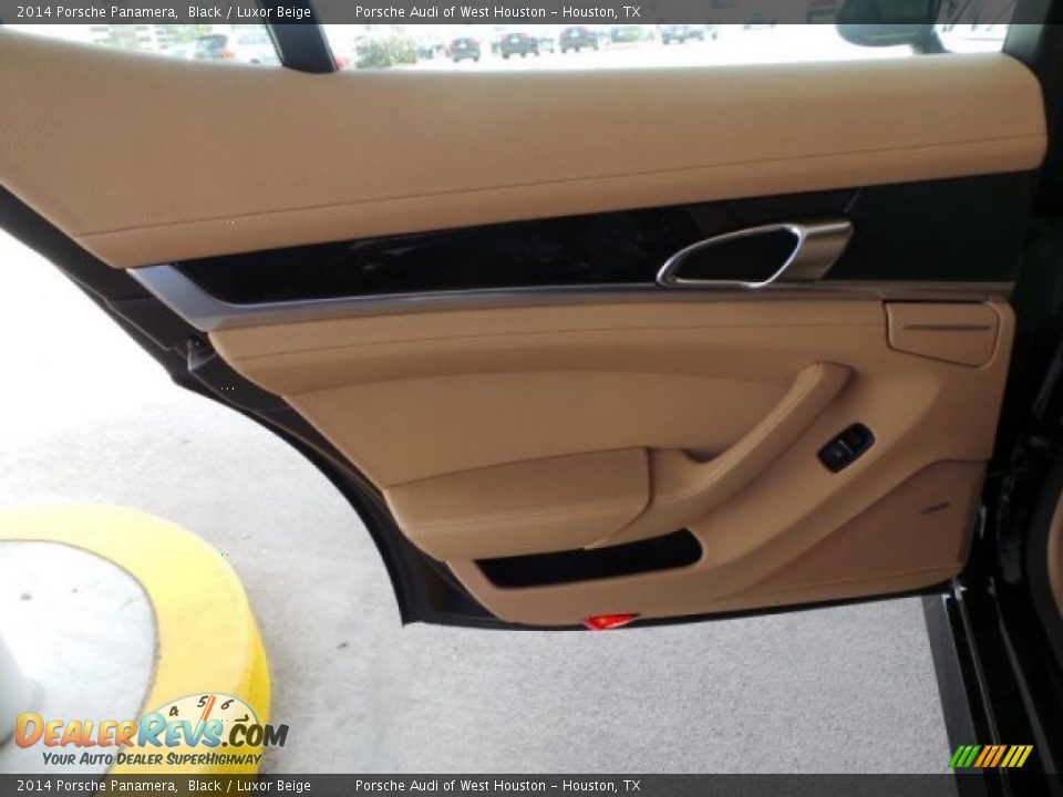 2014 Porsche Panamera Black / Luxor Beige Photo #23
