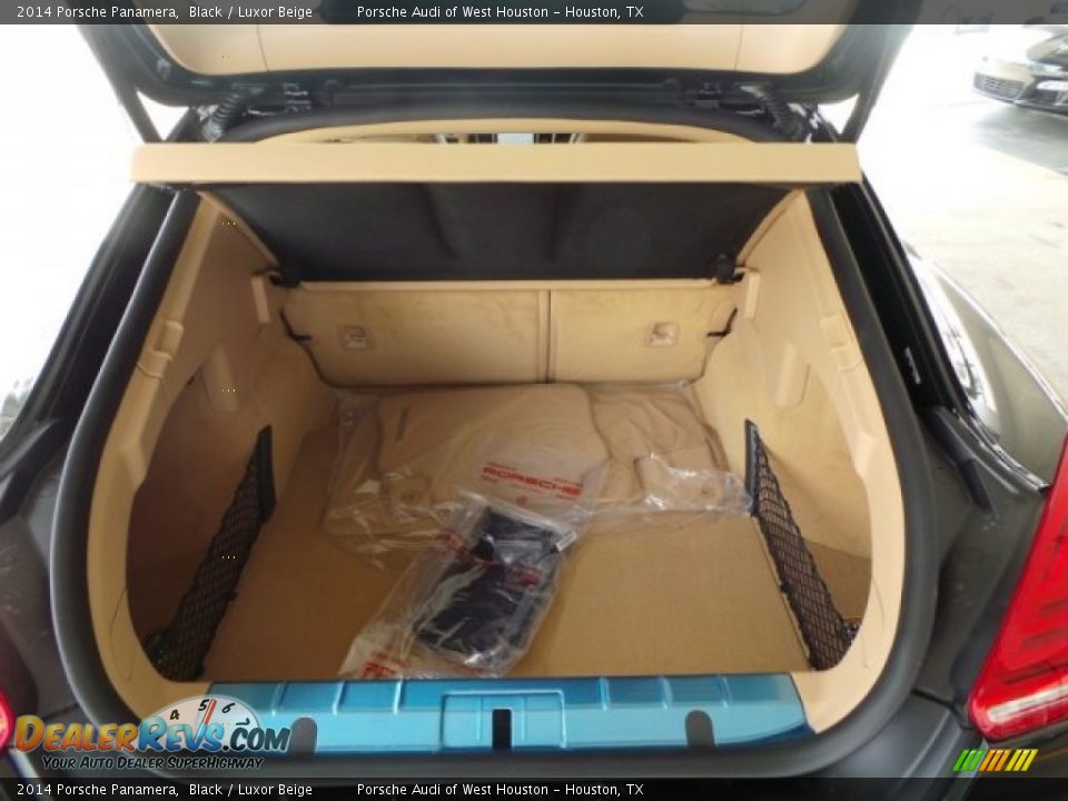 2014 Porsche Panamera Black / Luxor Beige Photo #29