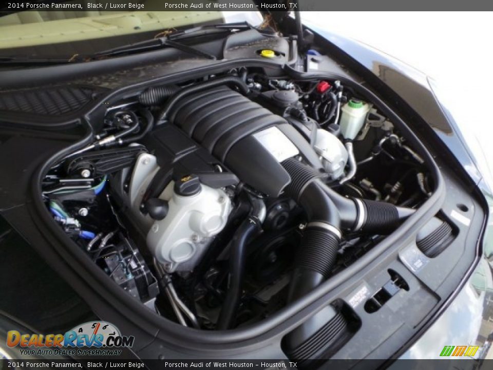 2014 Porsche Panamera Black / Luxor Beige Photo #31