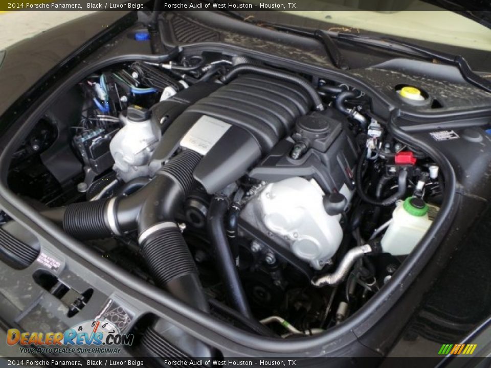 2014 Porsche Panamera Black / Luxor Beige Photo #32