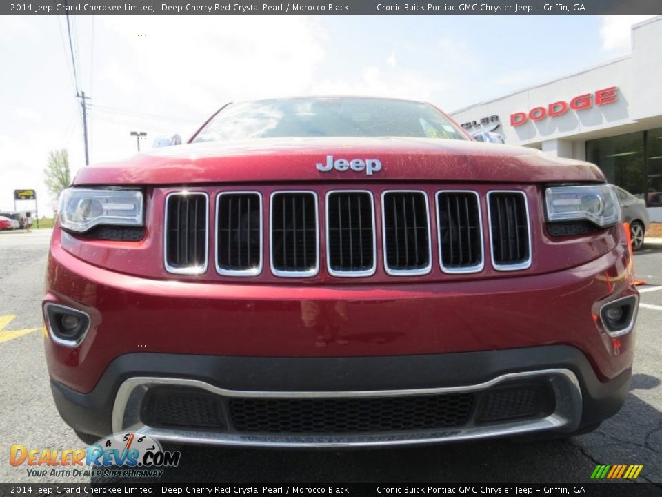 2014 Jeep Grand Cherokee Limited Deep Cherry Red Crystal Pearl / Morocco Black Photo #2