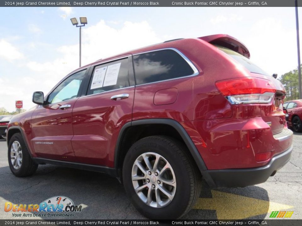 2014 Jeep Grand Cherokee Limited Deep Cherry Red Crystal Pearl / Morocco Black Photo #5