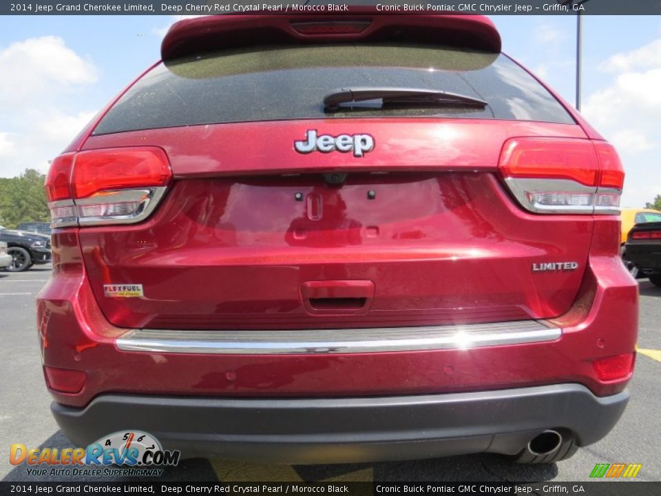 2014 Jeep Grand Cherokee Limited Deep Cherry Red Crystal Pearl / Morocco Black Photo #6