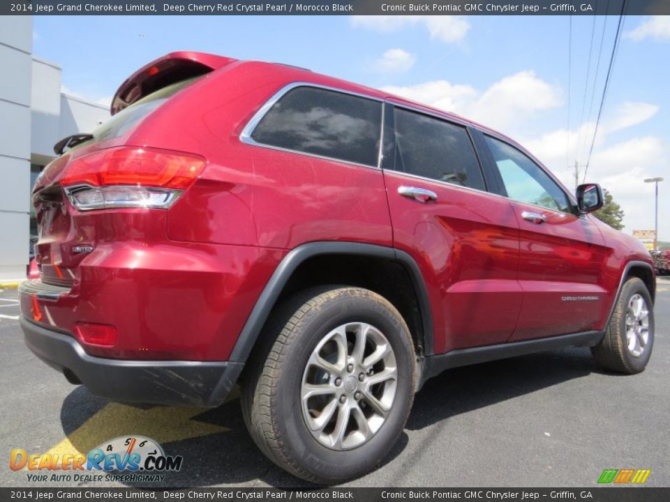 2014 Jeep Grand Cherokee Limited Deep Cherry Red Crystal Pearl / Morocco Black Photo #7