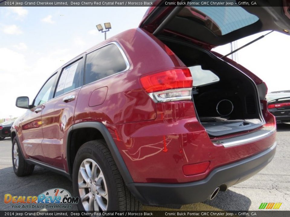 2014 Jeep Grand Cherokee Limited Deep Cherry Red Crystal Pearl / Morocco Black Photo #14