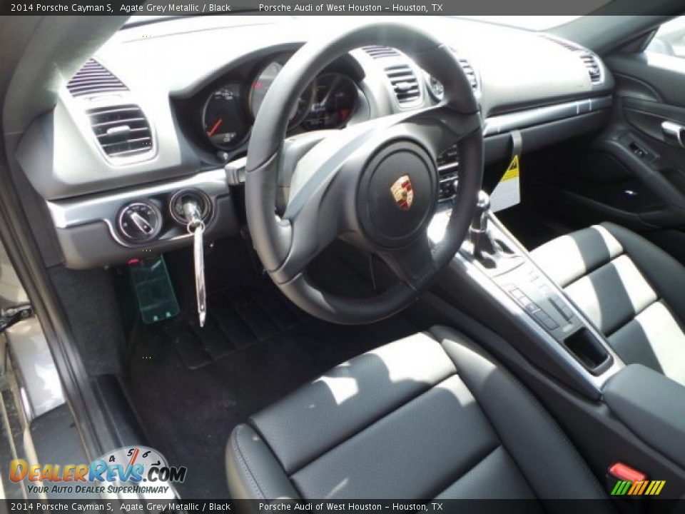 2014 Porsche Cayman S Agate Grey Metallic / Black Photo #11